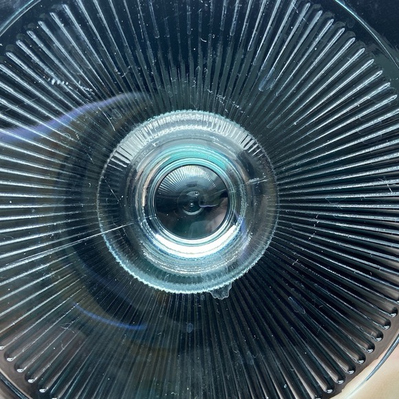 Pyrex G5C Corningware Ribs Ribbed Replacement Lid Only 7.5"  Glass Blue‎ Tint - Picture 8 of 9